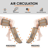CINCOM Leg Massager, Leg Compression Massager with Heat for Circulation and Pain Relief Air Compression Foot Calf Thigh Massager with Handheld Controller