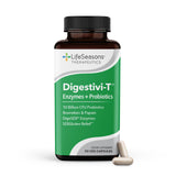 LifeSeasons Digestivi-T - Digestive Enzymes & Probiotic Supplement - Supports Gut Microbiome & Healthy Immune Function - Relieves Bloating & Digestion Discomfort - 90 Capsules