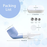 BOKANG Breathing Trainer, Breathing Exercise Device for Lungs, Flutter Valve Clearing Device, Mucus Removal, Equipped with 3 Balls and Box, Suit for Lung Rehabilitation Clients and Lung Exerciser