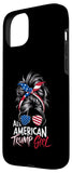 iPhone 15 Plus All American Trump Girl Messy Bun Trump Women Supporter 2024 Case