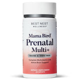 Best Nest Wellness Mama Bird Iron Free Prenatal Vitamins - No Iodine Pre Natal Multivitamin for Women, Vegan Prenatal Vitamins without Iron, Methylfolate (Folic Acid) Once Daily with Gift Bag, 30Ct