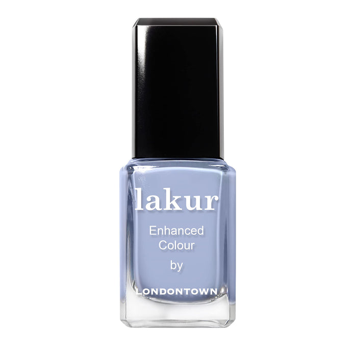 LONDONTOWN Baby Blue Glossy Nail Polish, In the Clouds lakur, Vegan Chip-Resistant Long-Lasting Nail Lacquer, 40 fl oz