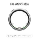 Oura Ring Gen3 Heritage - Silver - Size 11 - Smart Ring - Size First with Oura Sizing Kit - Sleep Tracking Wearable - Heart Rate - Fitness Tracker - 5-7 Days Battery Life