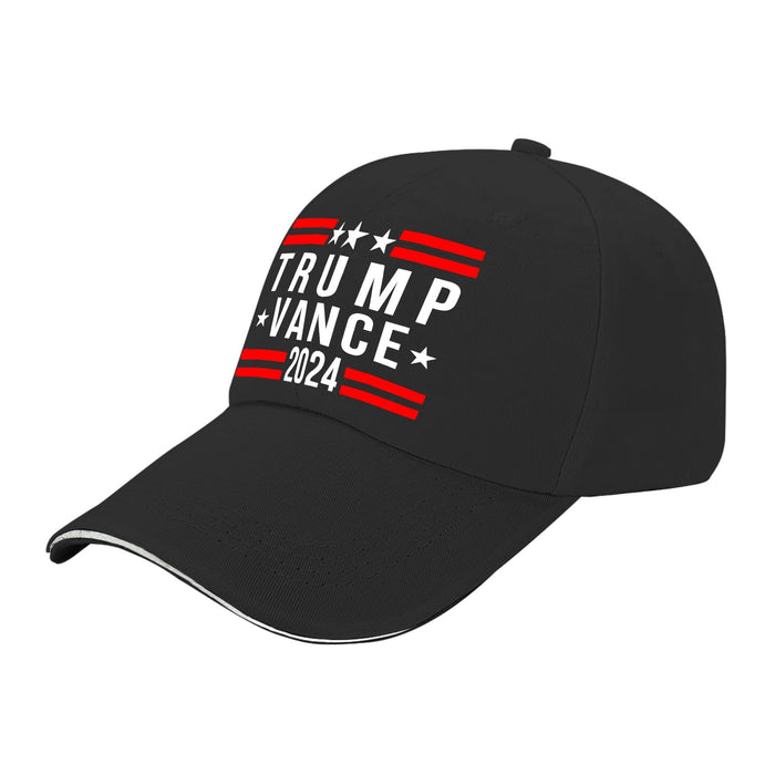 Generic Trump Vance 2024 Golf hat Baseball Hats for Men AllBlack Hats for Women Fashionable Gifts for Her Golf Hats