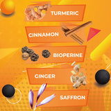 GOLDEN SAFFRON Turmeric Curcumin Supplement with Bioperine, Saffron, Cinnamon, and Ginger - High Potency, Non-GMO, Gluten-Free Supplement for a Better Effectiveness. Made in USA