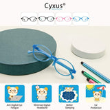 CYXUS Men Blue Light Blocking Glasses Half Rimless Computer Gaming Glasses Square Fashion Glasses for Men6008T85