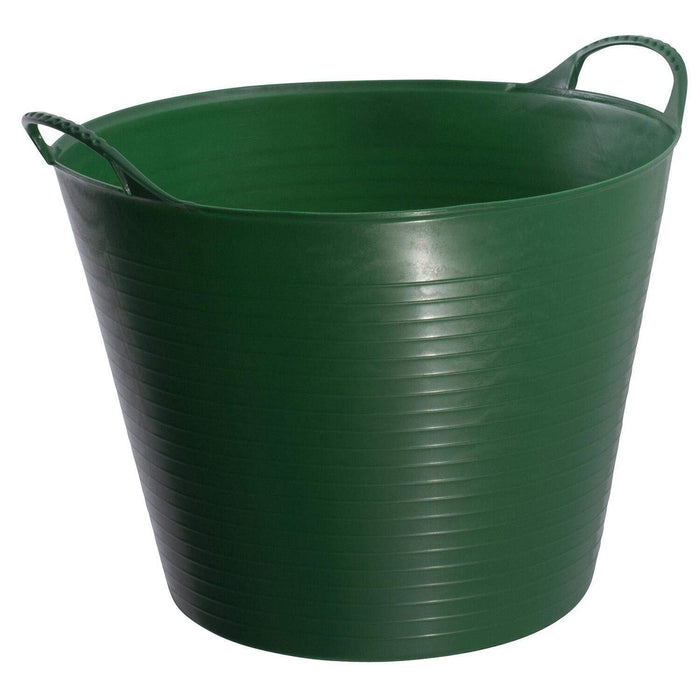 Red Gorilla Medium Flexible Plastic Tub, Toy Storage, Laundry, Gardening & More, 26 Liter/6.8 Gallon, Green