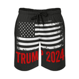 2024 Pro Trump Men's Summer Quick Dry Swim Trunks Casual Board Shorts Beachwear for Boys Men L