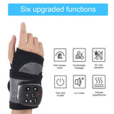 Heated Wristband, Multi-Function Hand Joint Vibration Massage Wristband Wrist Heating Massager, Both Right and Left Hands Can be Used