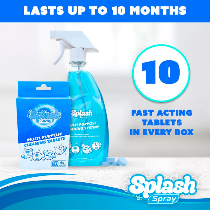 Generic Splash Spray All-Purpose Cleaner - Bottle and 10x Cleaning Tablets