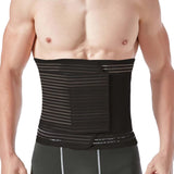 Abdominal Binder for Post Surgery & Postpartum Recovery, Abdomen Hernia Support Belt for Women & Men (Black, X-Large)