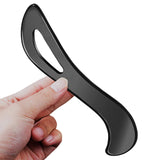 BYYDDIY All Black S Shape Stainless Steel Gua Sha Muscle Scraper Tool,Scar Tissue Tool,Physical Therapy Tools,Muscle Scraping Tool,Guasha Massage Scraper,IASTM Tools