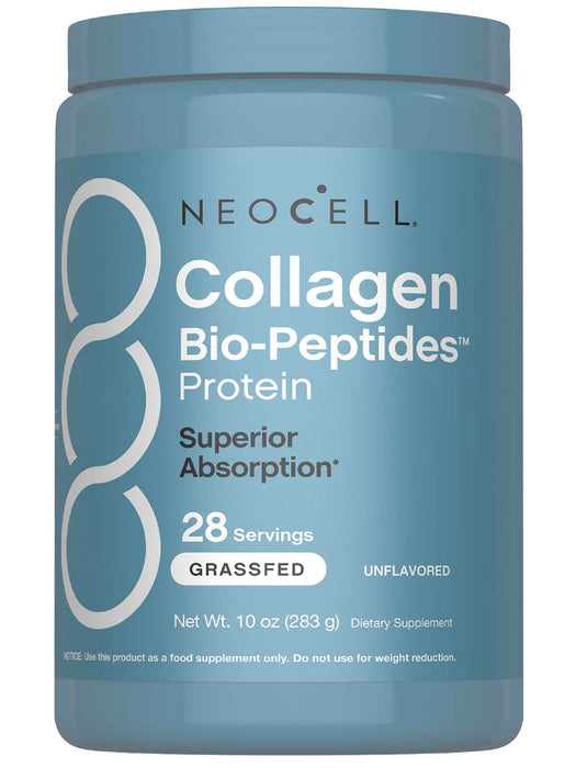 NeoCell Collagen Bio-Peptides Powder | 10oz | Super Hair, Skin, and Nails | Superior Absorption | Grassfed Protein Supplement | Advanced with 18 Essential Amino Acids |