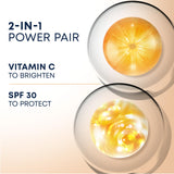 RoC Multi Correxion Revive + Glow Vitamin C Broad Spectrum SPF 30 Moisturizer (1.7 oz) with Retinol Eye Cream Packette