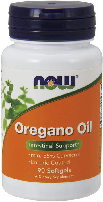 Now Supplements, Oregano Oil with Ginger and Fennel Oil, Enteric Coated, 90 Softgels (Pack of 3)