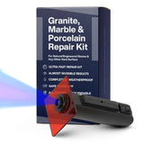 Granite, Marble & Corian Repair Kit (Clear, Black & Acrylic) - Ideal as Quartz Countertop Repair Kit I Works Great for Marble, Porcelain, Ceramic & Granite Surfaces I Also for Bathtub & Tile Repair