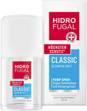 Hidrofugal Classic atomiser (30 ml), strong anti-perspirant protection with subtle fragrance, small deodorant spray for reliable protection without ethyl alcohol.