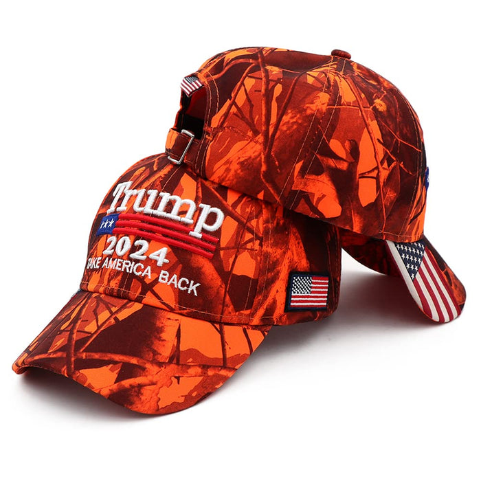 Trump 2024 Hat Donald Trump Hat 2024 MAGA Keep America Great Hat Camo USA Embroidered Adjustable Baseball Cap