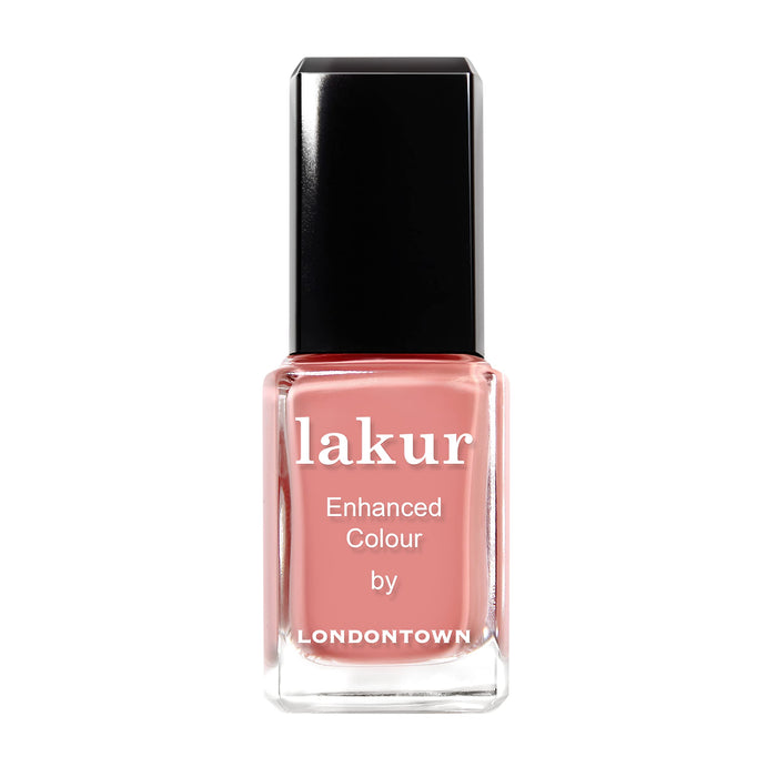 LONDONTOWN Rose Pink Glossy Nail Polish, Rose-Tinted Glasses lakur, Vegan Chip-Resistant Long-Lasting Nail Lacquer, 40 fl oz