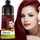 Herbishh Hair Color Shampoo for Gray Hair – Magic Hair Dye Shampoo – Colors Hair in Minutes–Long Lasting–500 Ml–3-In-1 Hair Color–Ammonia-Free | Herbishh (Grape Red)