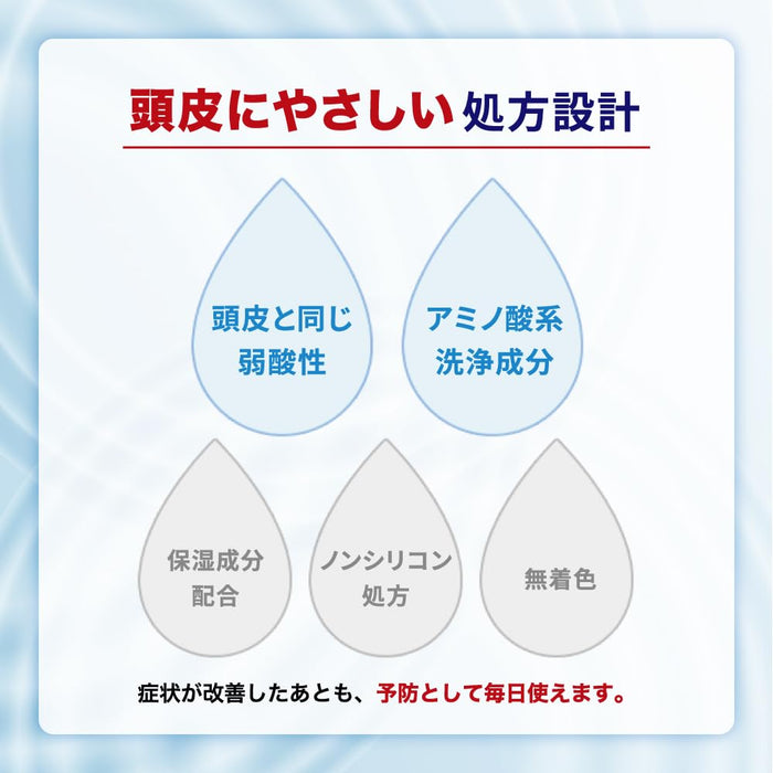 メディクイックH 頭皮のメディカルシャンプー しっとり ポンプ本体320ml(フケかゆみを防ぐ 乾燥 殺菌 抗炎症) 【医薬部外品】