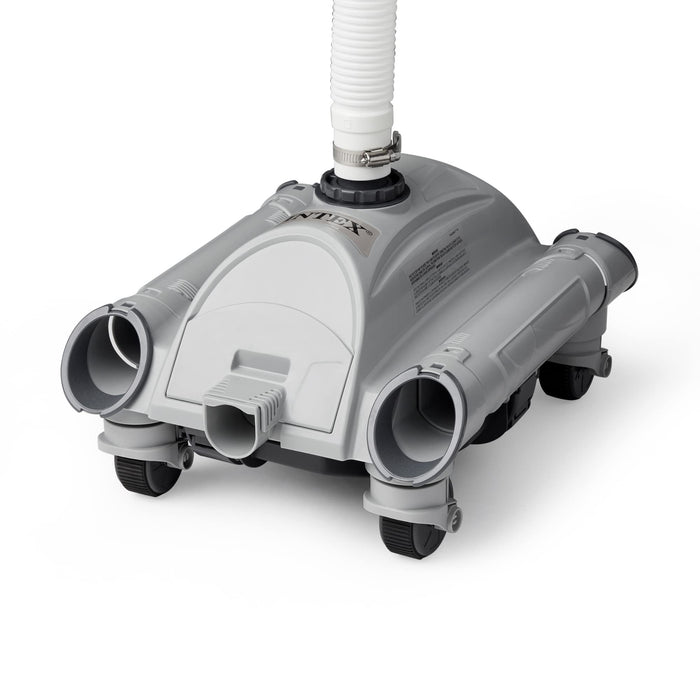 Intex 28001E Above Ground Pool Automatic Pool Cleaner Pressure Side Vacuum Cleaner with 24 Foot 7 Inch Hose for Intex Pools Only w/ a 1.5 Inch Fitting