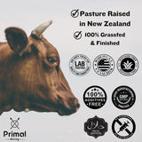 Primal Being Grassfed Beef Colostrum - Supports Immune Function, Gut Health, Hair, Anti-Aging, Athletic Performance, Recovery - 90 Grams unflavored Powder, 3000 mg per Serving