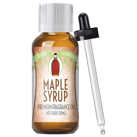 Good Essential - Professional Maple Syrup Fragrance Oil 30ml for Halloween, Christmas Diffuser, Soaps, Lotions, Perfume 1 fl oz - Maple Oil for Candles - Maple Syrup Candle Scent Oil