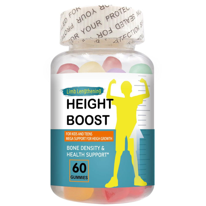 Height Boost Natural Height Growth Maximizer Support Gummies for Kids and Teens - K2, Calcium, Vitamin D3, and Collagen Hydrolysate