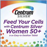 Centrum Silver Women 50+ Multivitamin, 8 Months Supply, 275 Tablets + Exclusive Vitamin Guide Free Book Cannot Sold Separately (Pack 1BOTTLE)