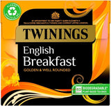 Twinings English Breakfast Tea Bags 80 Per Pack - Pack of 2