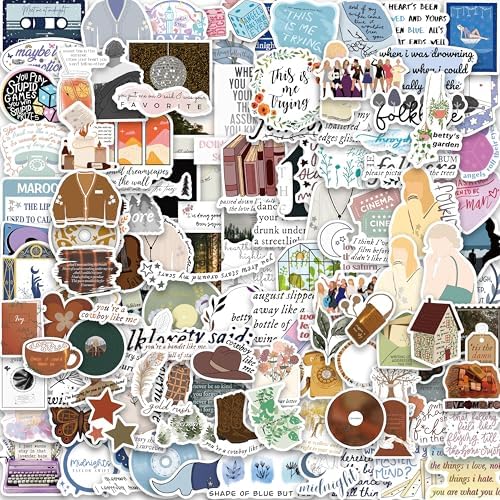 150 PCS Stickers for Fans Concerts, Waterproof Vinyl Music Decals for Water Bottles, Laptops, Phonecase, Scrapbook, Party Favors Gifts for Kids Teens Adults