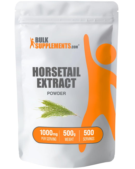 BulkSupplements.com Horsetail Extract Powder - Horsetail Supplement, from Horsetail Herb - Silica Supplements, Gluten Free, 1000mg per Serving, 500g (1.1 lbs) (Pack of 1)