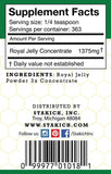 Stakich Royal Jelly Powder 1 Pound - 3X Concentrate - Freeze Dried, Pure, Natural