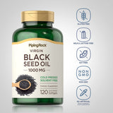 Piping Rock Black Seed Oil 1000mg | 120 Softgel Capsules | Cold Pressed Virgin | Solvent Free, Non-GMO, Gluten Free Supplement