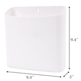 MONJITA Lint Bin for Laundry Room, Magnetic Lint Trash Can for Dryer, Modern Lint Holder, Lint Box for Laundry Room Organization, Wall Mounted Trash Can for Laundry Decor (White)