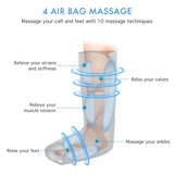 CINCOM Leg Massager for Circulation and Pain Relief, Air Compression Foot and Calf Massager Helpful for Relaxation, Swelling and Edema Gifts for Mom and Dad (with 2 Extensions) - FSA HSA Eligible