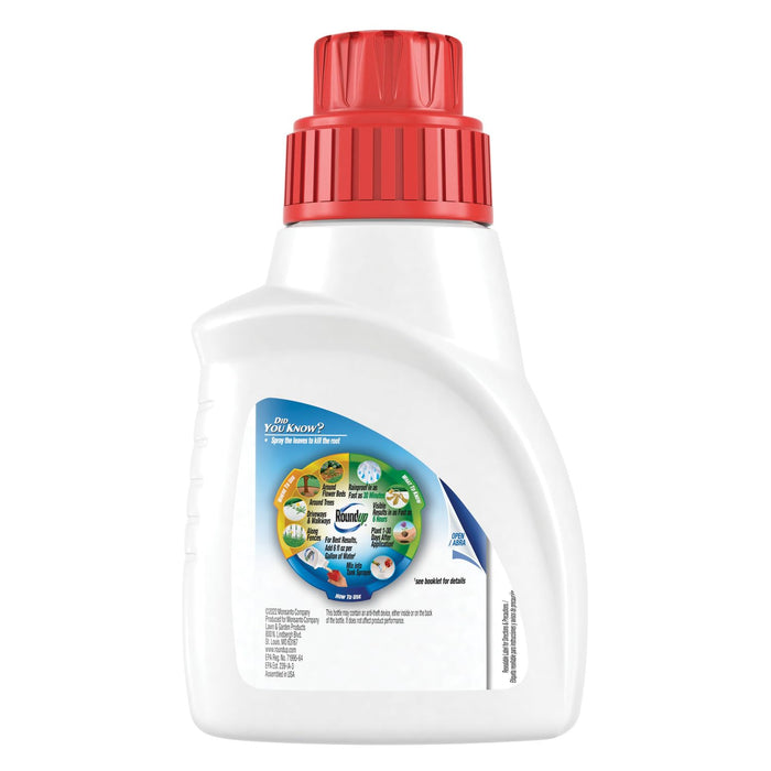 Roundup Weed & Grass Killer₄ Concentrate, Use In and Around Flower Beds, Walkways and other areas of your yard, 16 fl. oz.