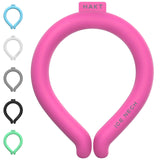 Neck Cooling Tube, Wearable Cooling Neck Wrap for Summer, Reusable 18℃/64℉ Ice Ring Neck Cooler for Heat Outdoor Sports,Outdoor Workers (Rose Red)