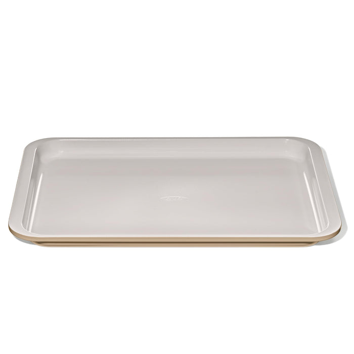 OXO Good Grips Non-Stick Pro Ceramic Coated Metal Bakeware Half Sheet Pan – Biscuit
