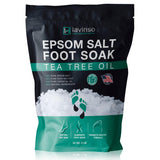 Tea Tree Oil Foot Soak with Epsom Salt - Made in USA - for Toenail Health, Athletes Foot, Stubborn Foot Odor, Softens Calluses & Soothes Sore Tired Feet - 2 LB