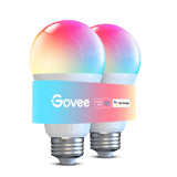 Govee Smart Light Bulbs 1200 Lumens, Color Changing Light Bulbs RGBWW Dimmable, Works with Alexa & Google Assistant, Color Lights Bulb, 12W 85W Equivalent A19 LED Bulbs for Bedroom Living Room, 2 Pack