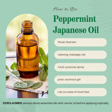 Pack of 2-16 fl oz - Peppermint Essential Oil - 100% Uncut - GreenHealth