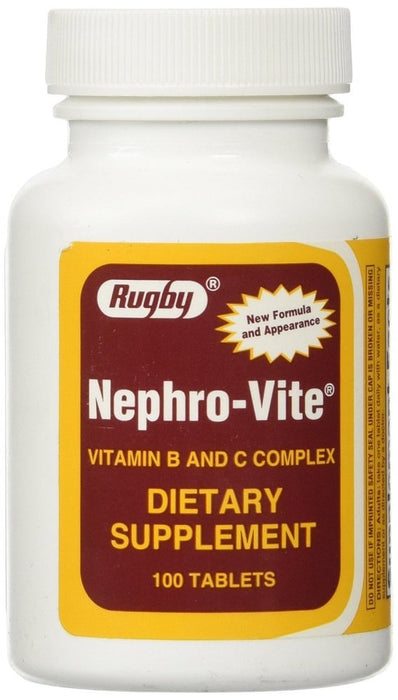 Nephro-Vite Tablets, 100 Count Per Bottle (3 Pack)