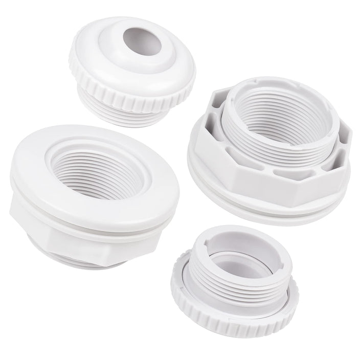 Replacement Hayward Above Ground Pool SP1023 1-1/2" FIP Inlet Return Fitting with Locknut and Gasket & SP1419D Opening Hydrostream Directional Flow Inlet Fitting, Above Ground Pool Accessories（2-Pack）