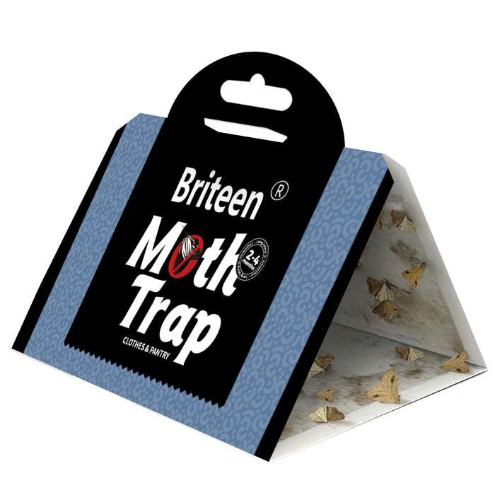 10 Pack Pantry Moth Traps Safe and Effective for Food and Clothing- Glue Traps with Pheromones for Wool Closet Carpet Food and Cupboard