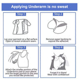 Large Underarm Sweat Pads for Women and Men Fight Hyperhidrosis [100 PCS], CANAGROW Comfortable Unflavored, Non Visible, Extra Adhesive, Disposable, Sweat Free Armpit Protection