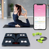 ABYON Bluetooth Smart Bathroom Scale for Body Weight Digital Body Fat Scale,Auto Monitor Body Weight,Fat,BMI,Water, BMR, Muscle Mass with Smartphone APP,Fitness Health Scale