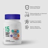 15 Day Gut Cleanse - Gut and Colon Support， 15 Day Cleanse Bowel Dissolving Capsules, with Senna, Cascara Sagrada & Psyllium Husk | Non-GMO | Made in USA | 30 Capsules (2pcs)