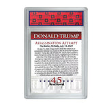 2pc/Set 2024 US President Donald Trump Assassination Failure Rating Card Fight Collectible Card Supporter Fan Commemorative Gift